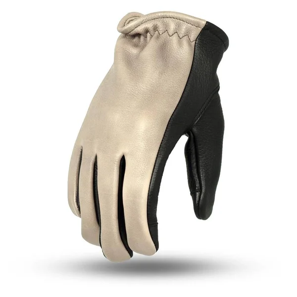 2-Tone Leather Driving Gloves, FI217 - Neoprene/Black - Leather - 3XL