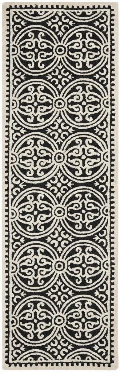Safavieh Cambridge Black & Ivory 9& x 12& Rug