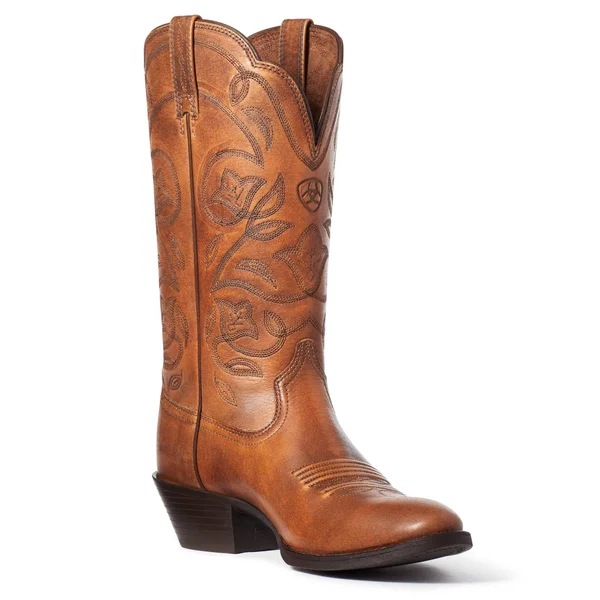 Ariat Women's Heritage Copper Brown R-Toe Western Boots