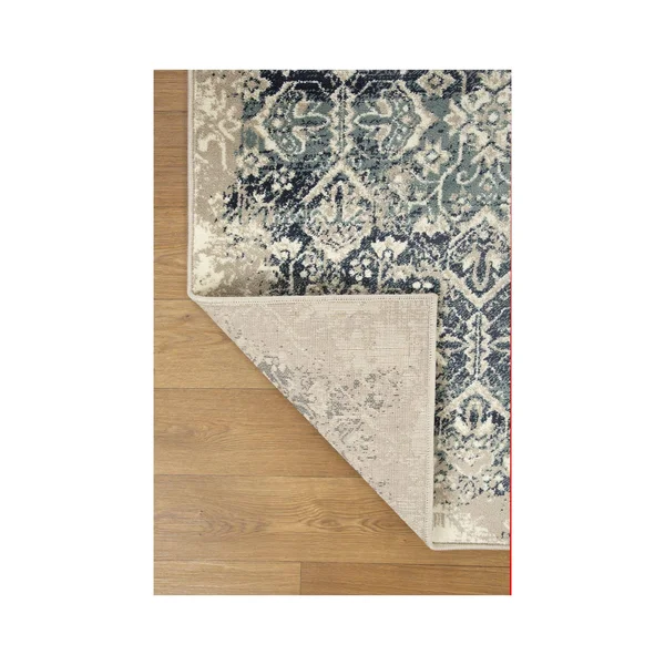 Kas Heritage 9372 Ivory/Blue Anna Area Rug 7&7x22 x10&10x22