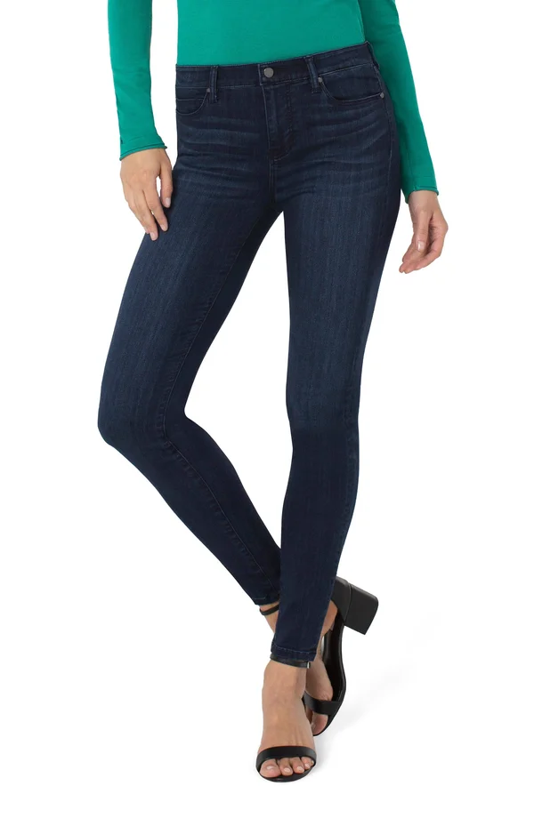Liverpool Women's Abby Skinny Silky Soft Jeans in Freeman, Cotton/Polyester/Rayon, Size 8