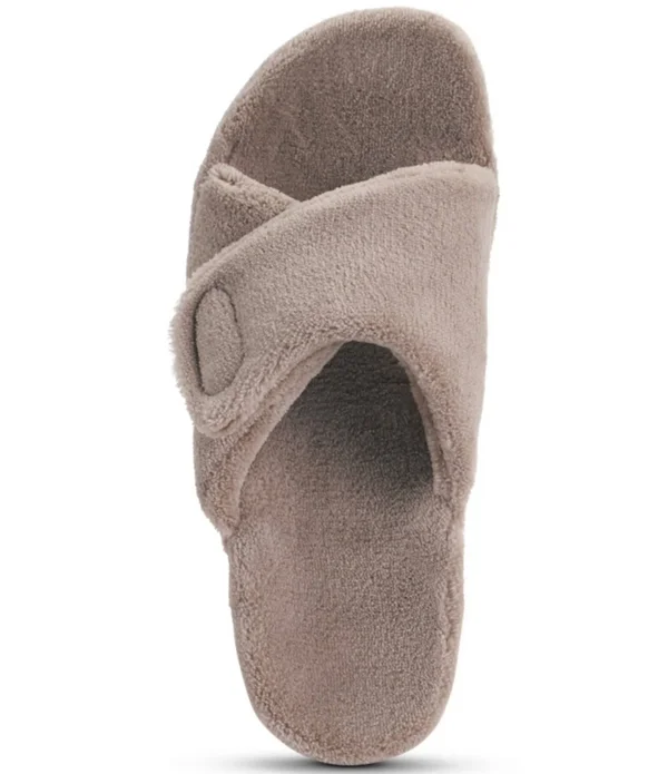 Aetrex Shelby Open Toe Slipper Black - 37