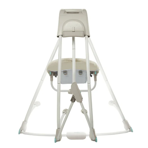 Ingenuity InLighten Cradling Plug-In Swing with LightBeams Mobile - Flora The Unicorn