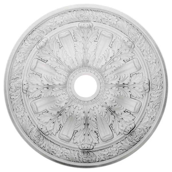 30x22OD x 3 7/8x22ID x 3 1/4x22P Flagstone Ceiling Medallion Stone Hearth Finished