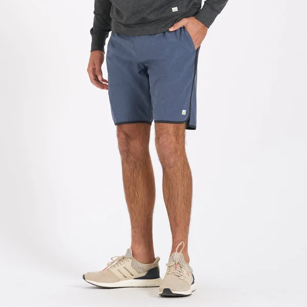 Vuori Banks Short - Men's Azure Linen Texture - L