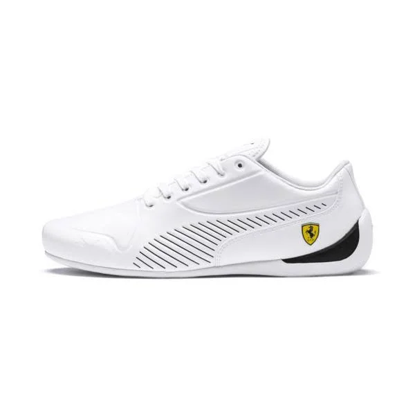 Puma Scuderia Ferrari Drift Cat 7S Ultra Men's Shoes, White/Black, 7