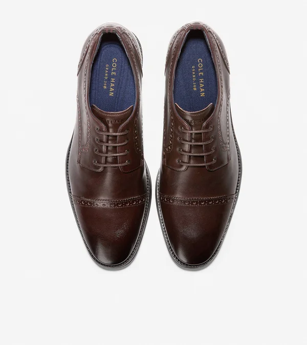 Cole Haan Jefferson Grand 2.0 Oxford, Men's, Burgundy, Size 10, Oxfords, Cap Toe