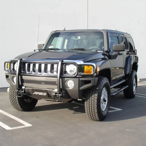 Aries 3-Inch Round Side Bars - Black 204076