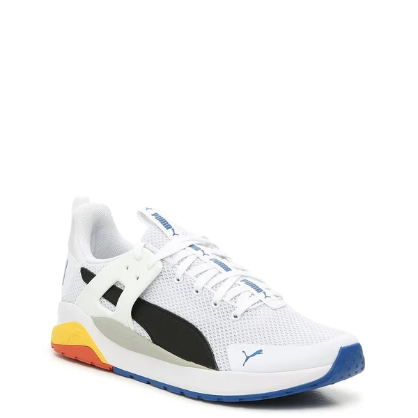 Men's Puma Anzarun Cage Training Shoe - White/Multicolor - Size 8.5