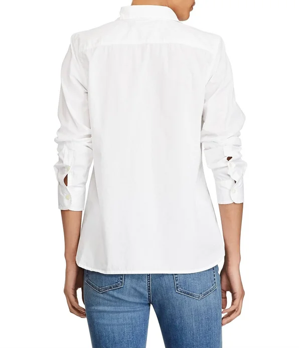 Ralph Lauren Women's Cotton Broadcloth Shirt - Size M in White
