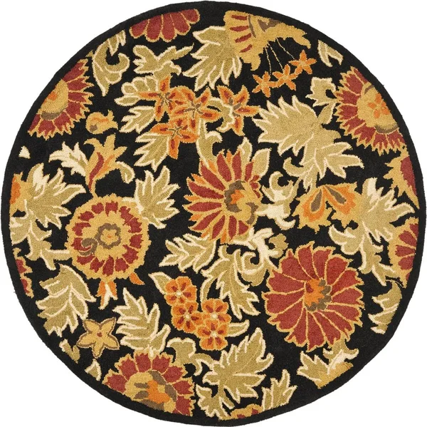 Safavieh Blossom BLM912A Area Rug - Black/Multi - Size: 8& x 10&