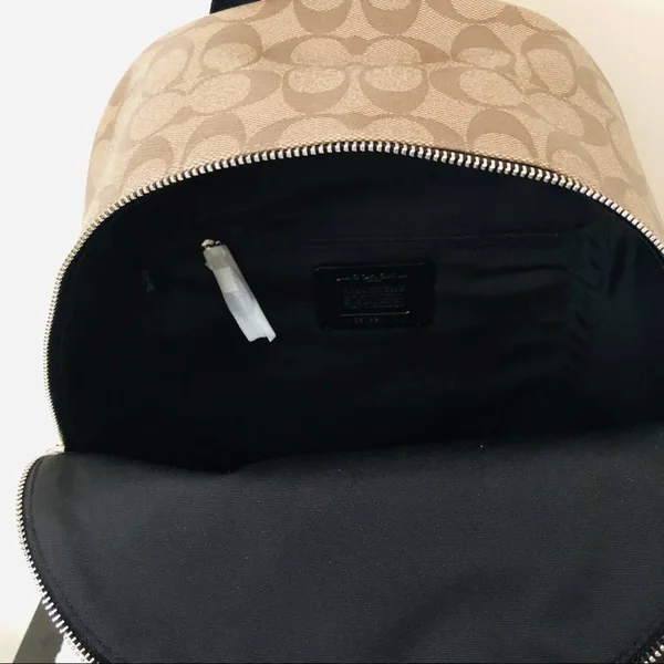 Coach Bags - Coach Court Backpack in Signature Canvas, Color: Black/Brown, Size: Large, Greciafashion&s Closet