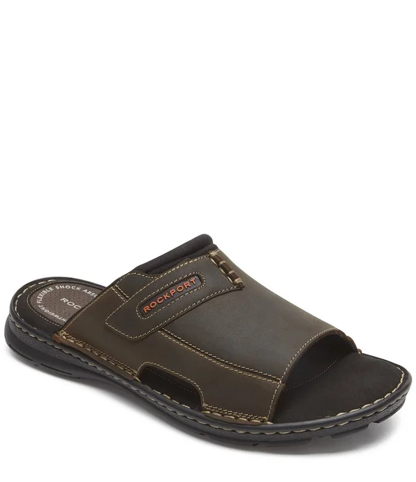 Rockport Men's Darwyn 2 Slide - Size: 7 W, Brown