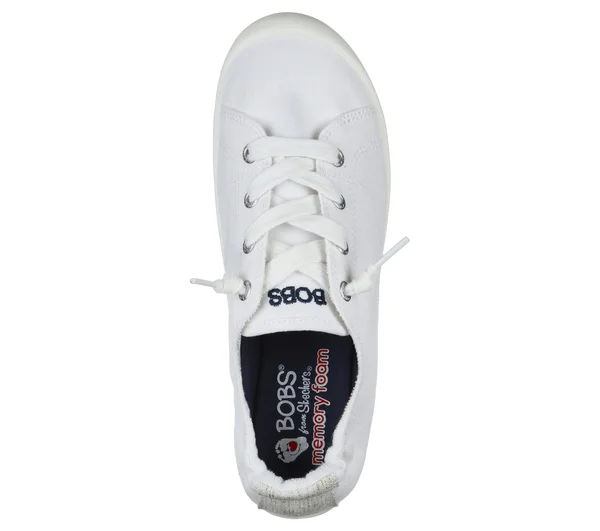 Skechers Women's Bobs Beach Bingo Ditch Day Sneaker, White
