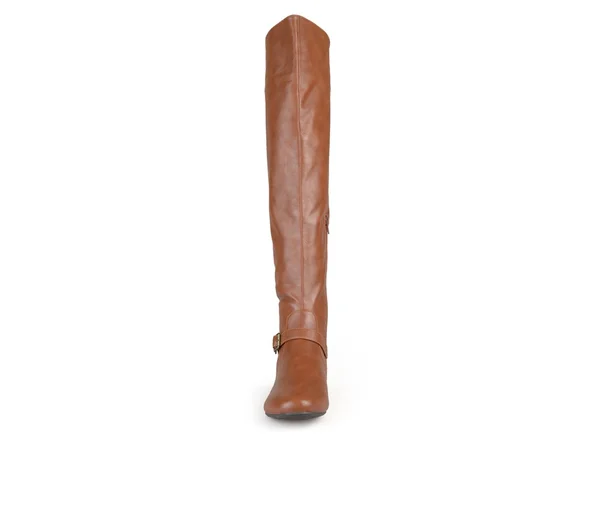 Journee Collection Women's Wide Calf Loft Boot - Chestnut