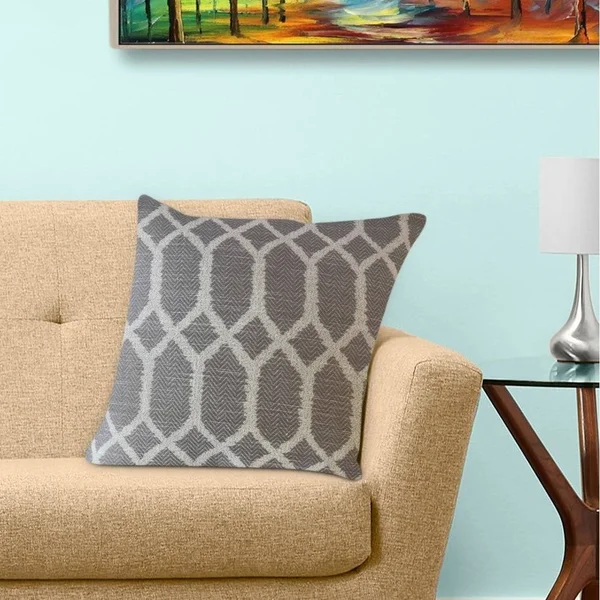 The Pillow Collection Qadr Geometric Decorative Throw Pillow Blue 24 x 24