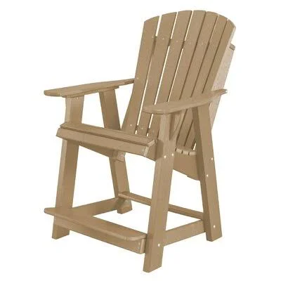 Patricia Plastic Adirondack Chair Rosecliff Heights Color: Weathered Wood/Black