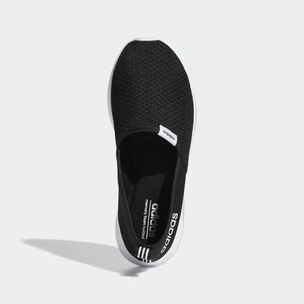 Adidas Lite Racer Slip-On Shoes - Women's - Core Black - Cloud White - 7.5