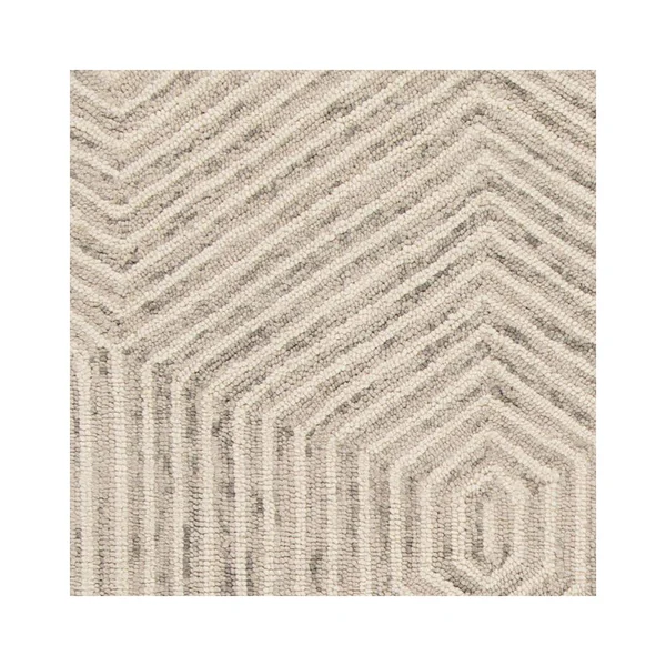 Kas Gramercy 1607 Ivory Honeycomb 9& x 12& Area Rug