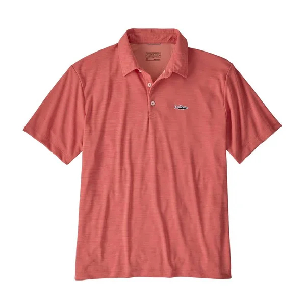 Patagonia Men's Sunshade Polo - Tarpon Fitz Roy - Fishing Shirts - Pink - 52060 - 3XL