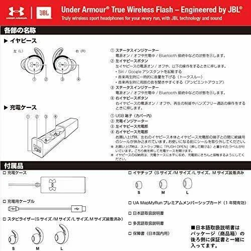 JBL Bluetooth Wireless Earphone UA Sport Wireless Flash Uajblflashblk TA0127