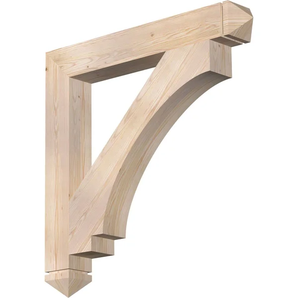 Ekena Millwork BKT06X42X42IMP03SDF 5 1/2x22W x 42x22D x 42x22H Imperial Arts & Crafts Smooth BRACKET, Douglas Fir