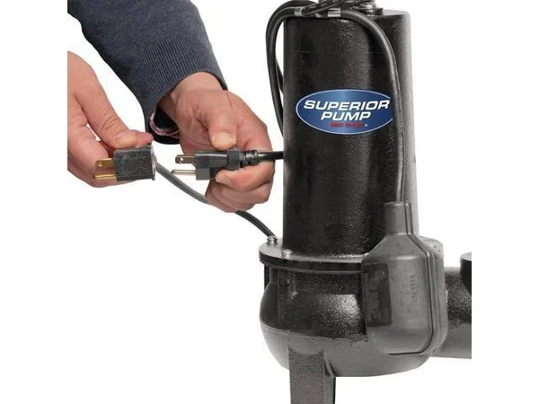 Superior Pump 93501 1/2 HP Cast Iron Sewage Pump