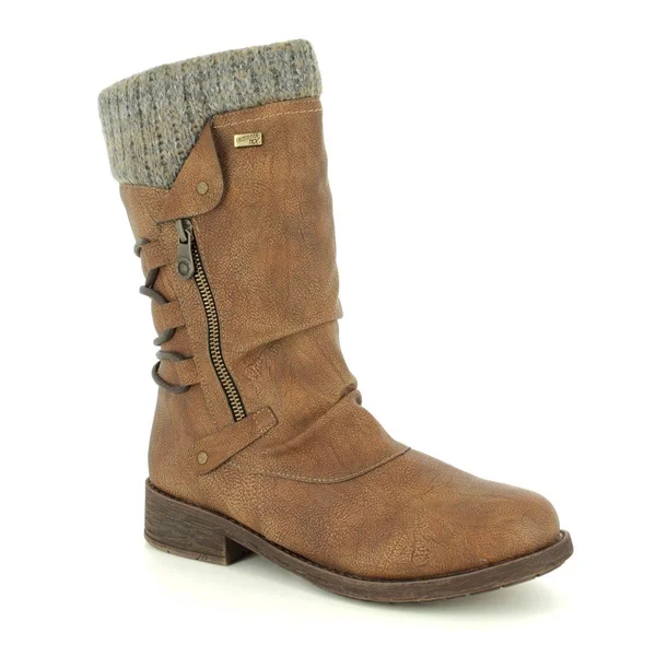 Remonte D8070-25 Andros Tex Tan Womens Knee-High Boots