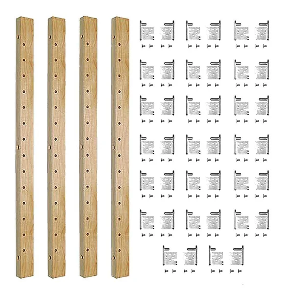 Century Components 5-Shelf 58 in. L x 1-1/4 in. W Maple Pilaster Kit for Pantry Cabinet Adjustable