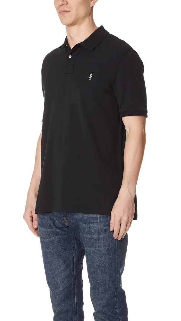 Polo Ralph Lauren Men's Classic Fit Mesh Polo - Black L