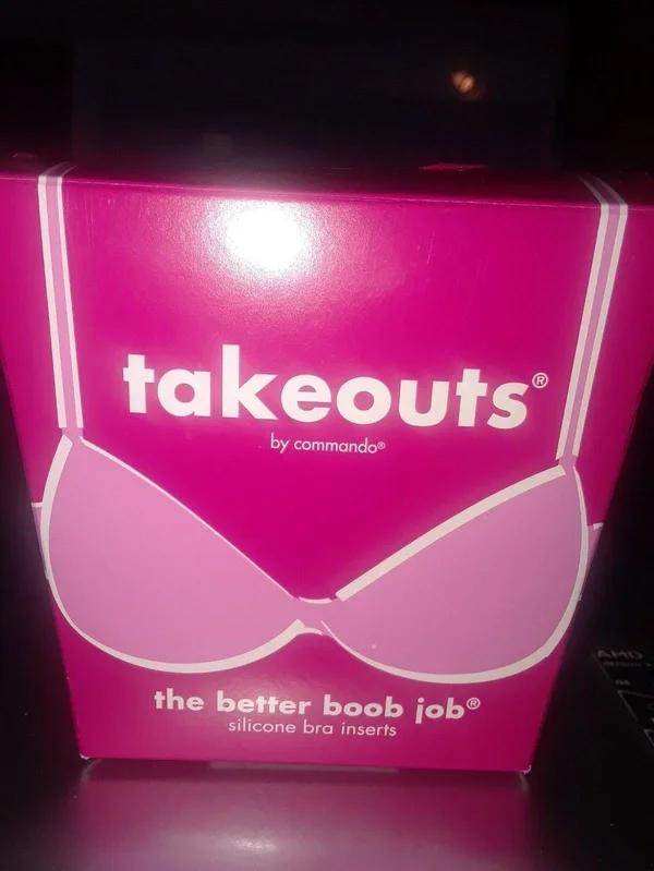 Commando Takeouts Bra Inserts Clear