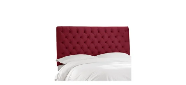 Skyline Furniture Filmore Full Headboard in Velvet Berry
