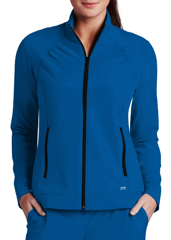 Barco One 5405 Women's Lightweight Two Pocket Zip Up Scrub Jacket