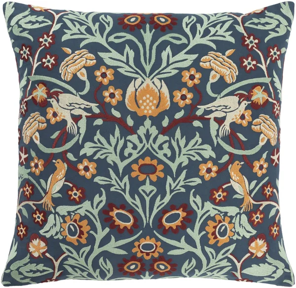 Surya Shelter Dark Blue Down Pillow - 18x18