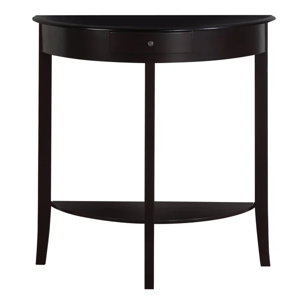 Dark Cherry Hall Console 31nch Accent Table - Wood - Brown