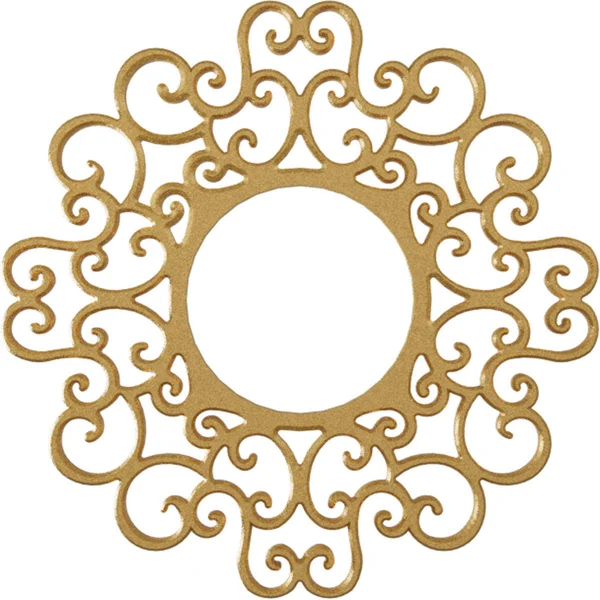 Ekena Millwork CMPP28RESGO 28x22OD x 10 3/4x22ID x 3/4x22P Reims Architectural Grade PVC Pierced Ceiling Medallion, Gold
