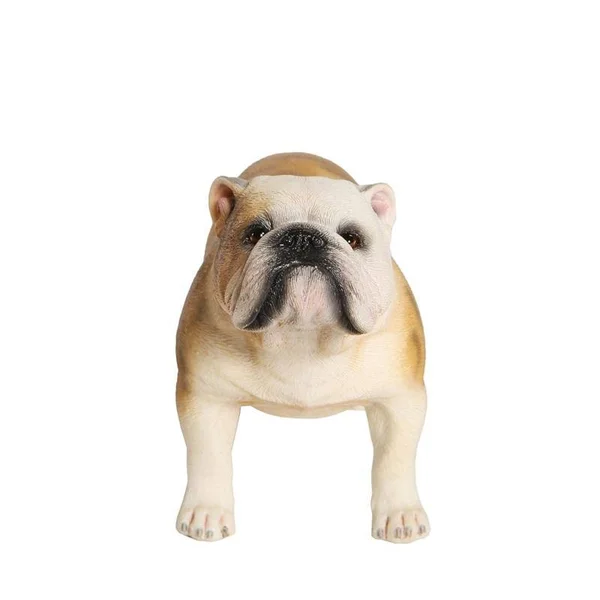 Petorama Handmade English Bulldog Resin Statue 1-6 in Caramel