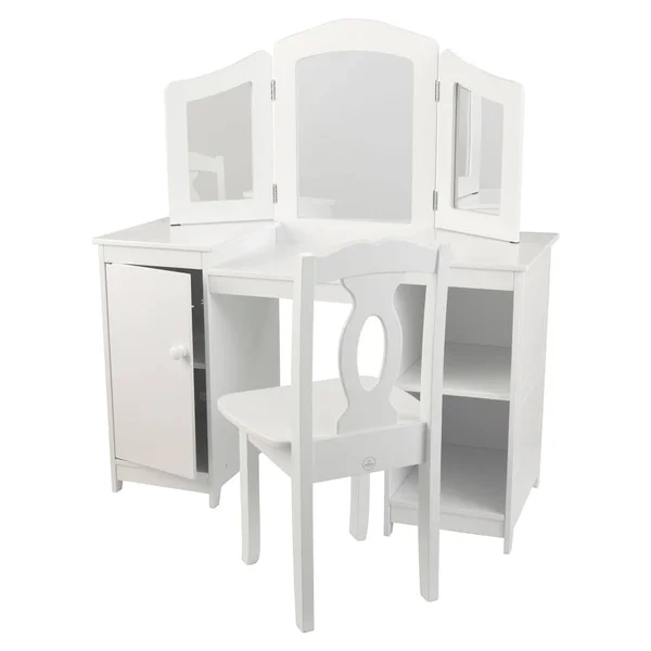 KidKraft Deluxe Vanity and Chair Set - White