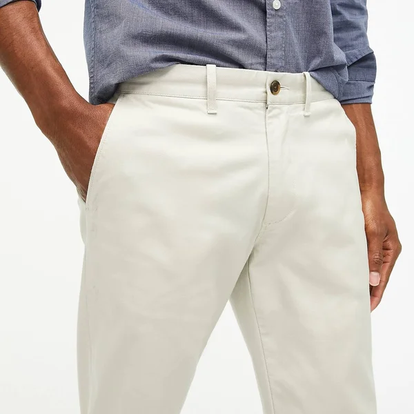 J.Crew Factory Mens Straight-Fit Flex Khaki Pant (Stone - Size 33x30)