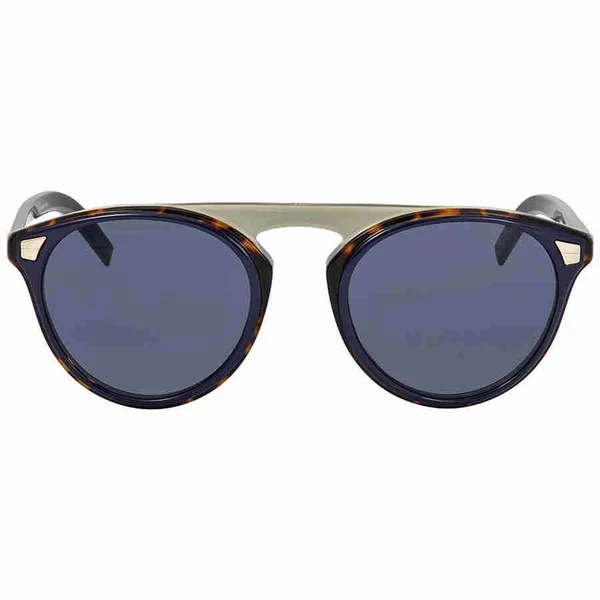Dior Tailoring2 IPR Ku Havana Blue Round Sunglasses