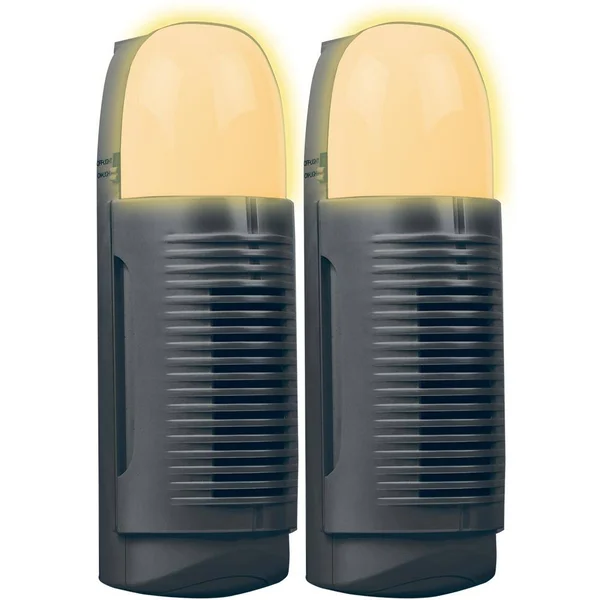 Air Innovations Set of 2 Plug-In Air Purifierswith Nightlight - Black