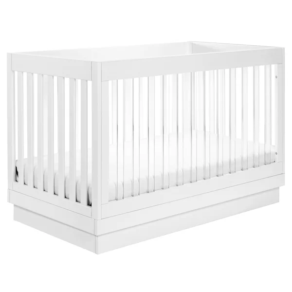 Babyletto Harlow 3-in-1 Convertible Crib - White - Acrylic