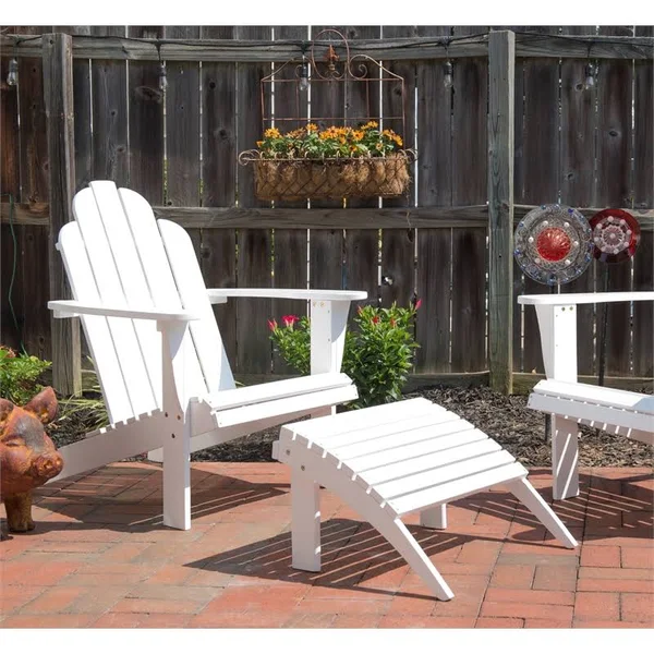 Linon Adirondack Chair, White