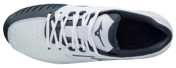 Mizuno - 9-Spike Advanced Sweep 4 Low Women's Metal Softball Cleat, White-Navy, Size 6