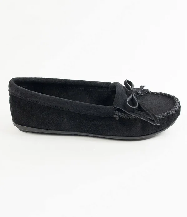 Minnetonka Women's Kilty Suede Moccasin Blue - 7.5