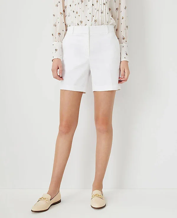Ann Taylor The Metro Short Size 12 White Women's