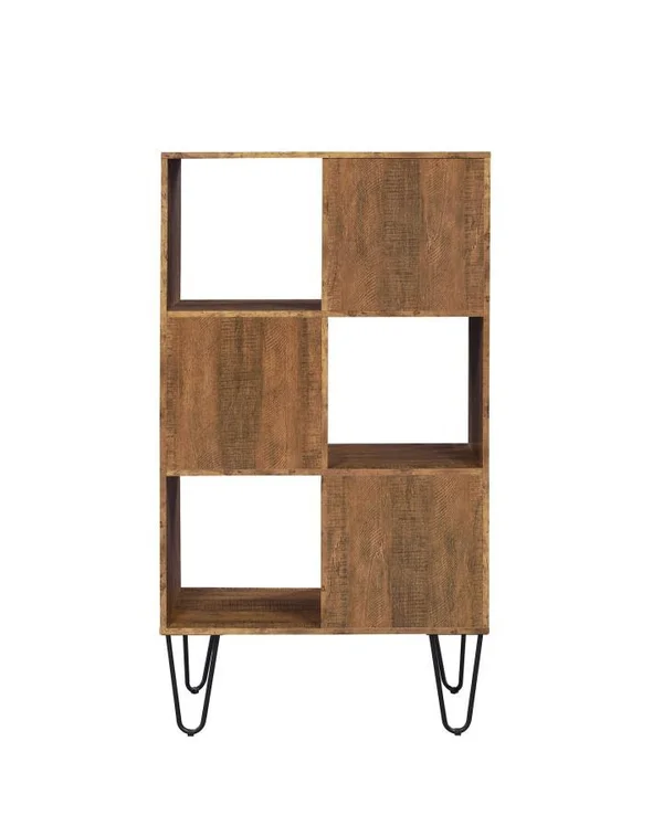 Coaster Sheeran Rustic Amber Bookcase