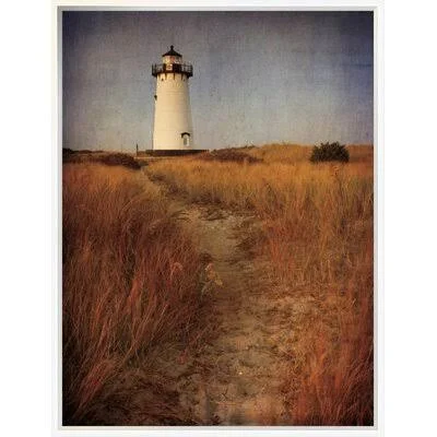 East Urban Home to The Harbor Light Photographic Print Format: Wrapped Canvas - Matte Color: No Matte, Size: 24x22 H x 18x22 W