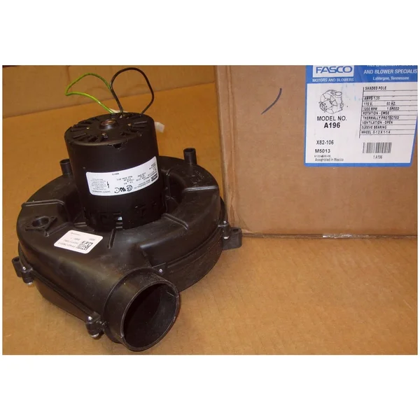 Fasco A196 Trane Furnace Draft Inducer Blower (X38040313027, D342094P02, X38040313060)