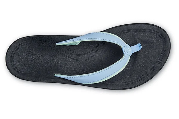Olukai Punua Women's Beach Sandals Cloud Blue, Black - 5